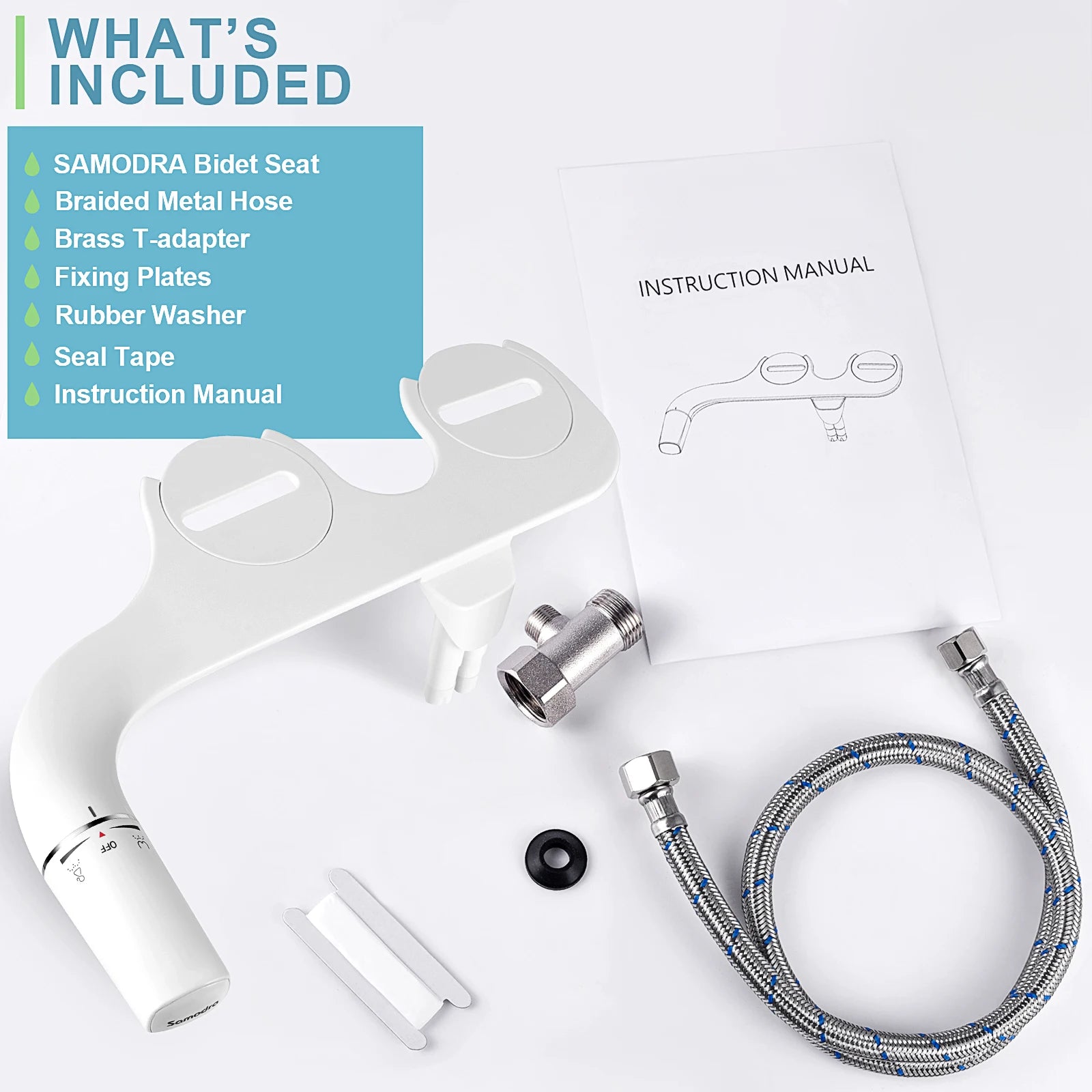 Ultra-Slim Bidet Attachment for Toilet