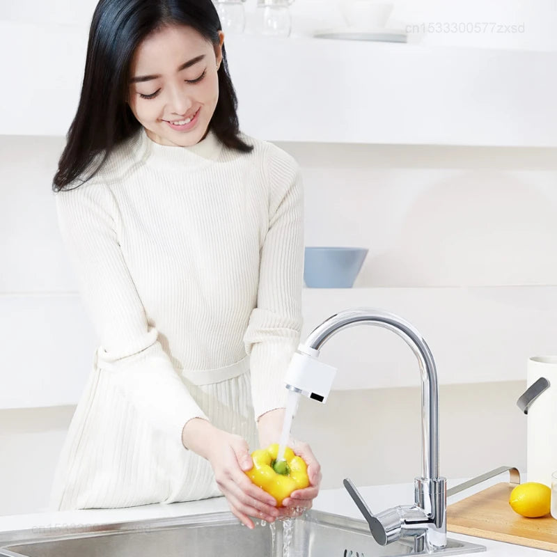 SmartSense Touchless Automatic Faucet Adapter – Rechargeable Infrared Water-Saving Device, Xiaomi XiaoDa