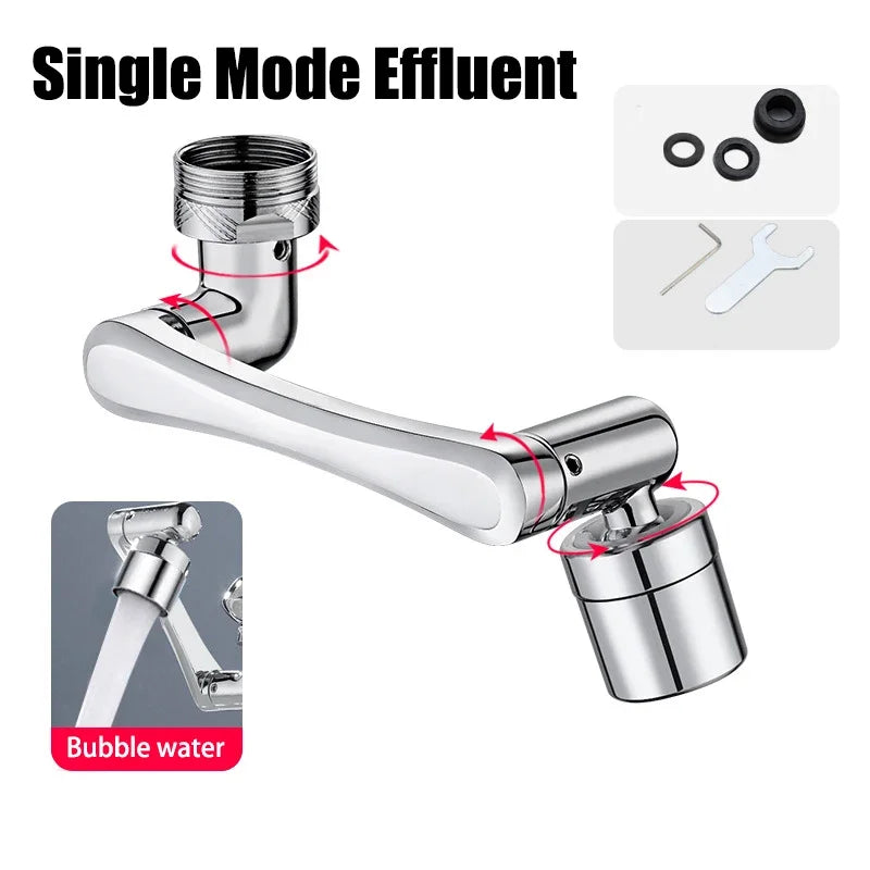 1080° Swivel Stainless Steel Faucet Extender – Dual-Mode Water Tap Sprayer & Universal Aerator