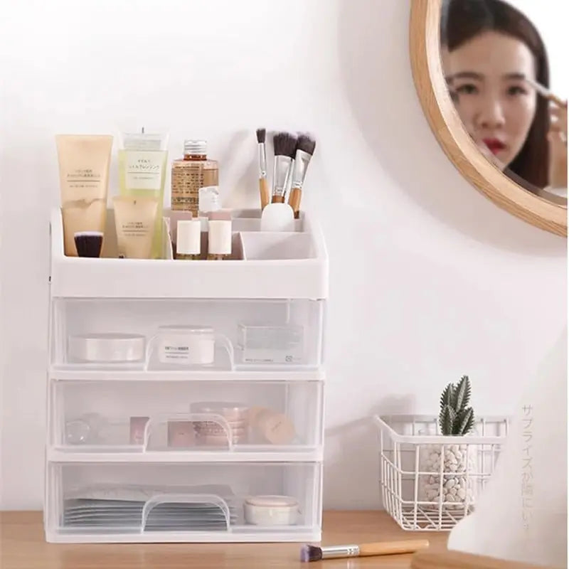 Transparent Cosmetic Storage Box