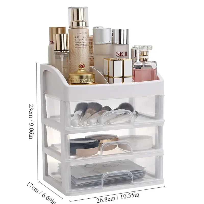 Transparent Cosmetic Storage Box