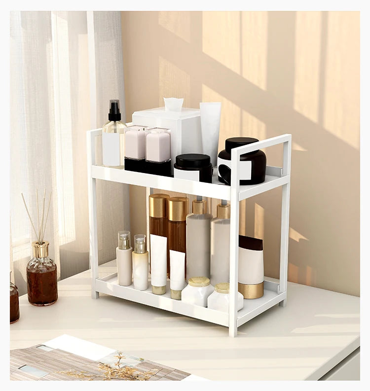 2 Tier storage rack, cosmetics rack, bathroom vanity organiser, Multiple Use