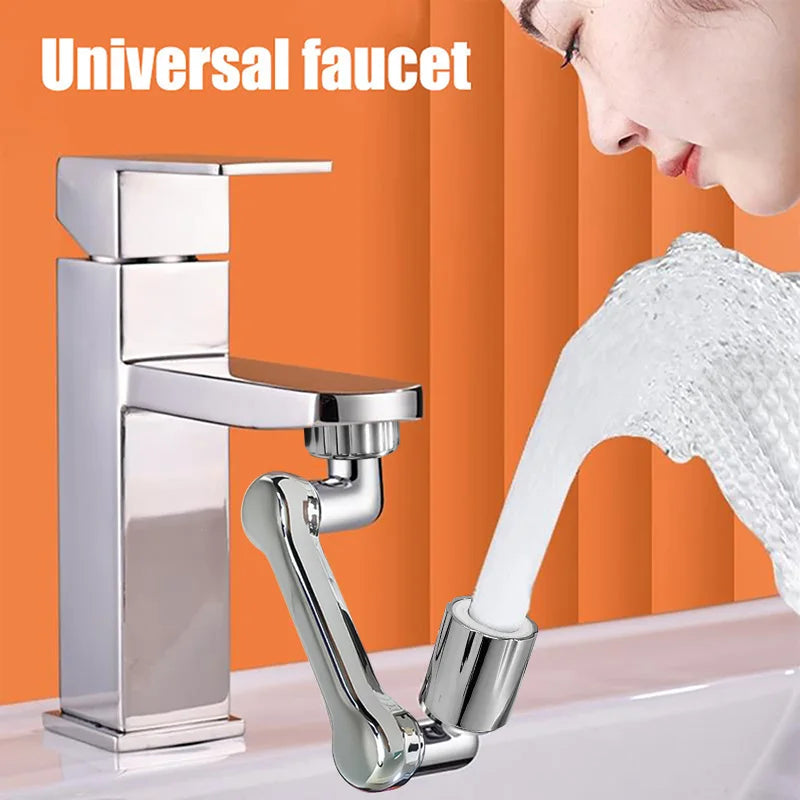 1080° Swivel Stainless Steel Faucet Extender – Dual-Mode Water Tap Sprayer & Universal Aerator